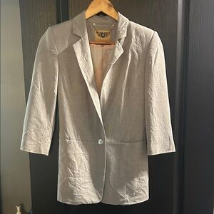 Ted Baker Light Gray Blazer Size 0